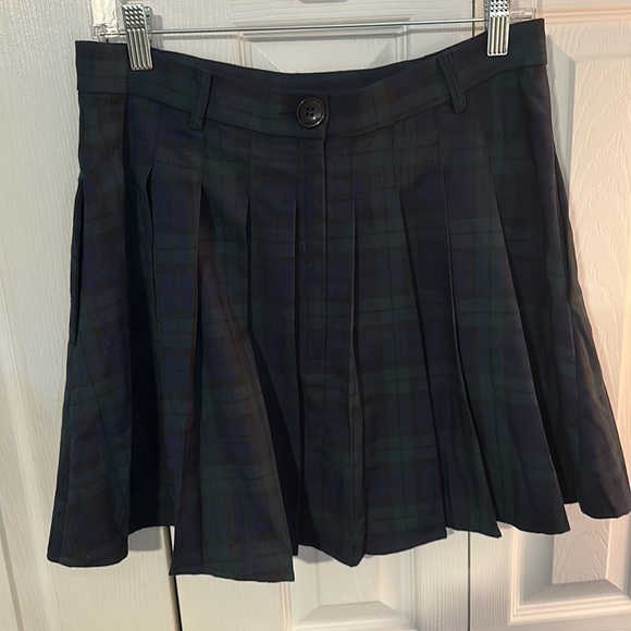 NWT Collectif Daria Blackwatch Pleated Mini Skirt - Picture 7 of 10